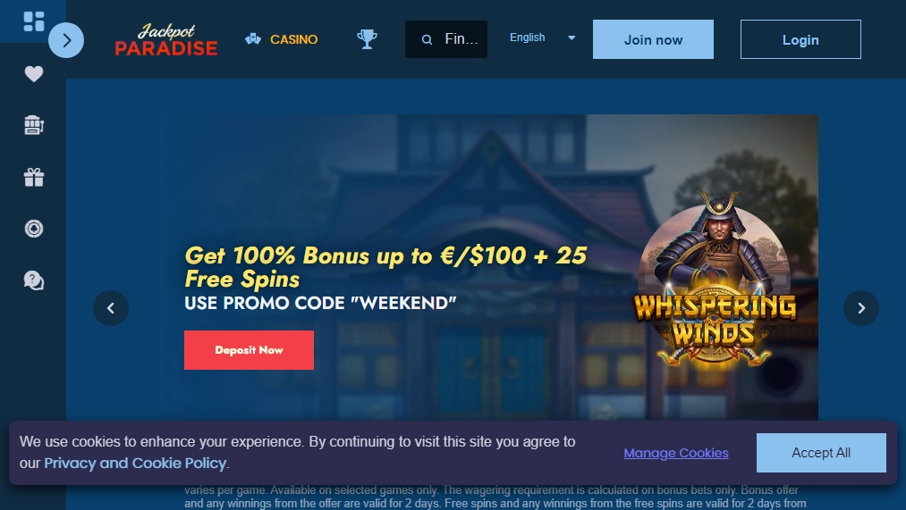 JackpotParadise Casino