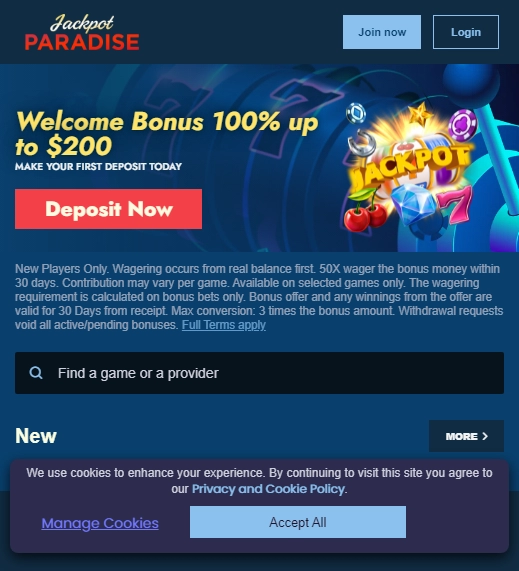 JackpotParadise Casino